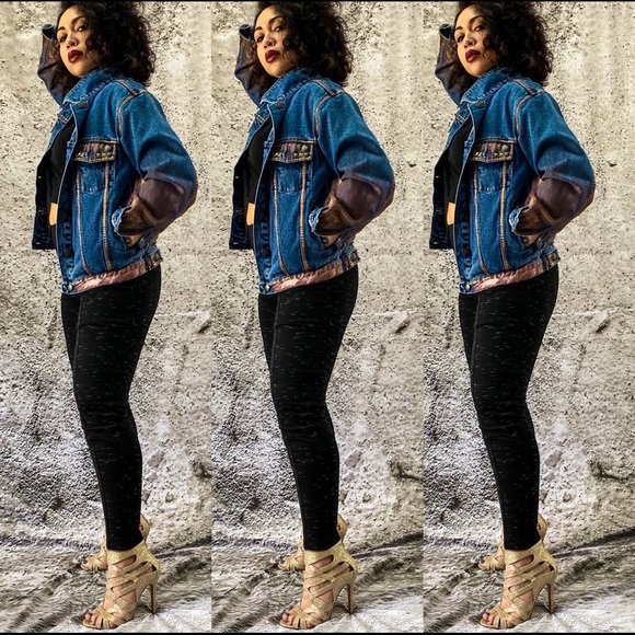 KINGS X QUEENS STUDDED TRUCKER JACKET S - Picture 14 of 16